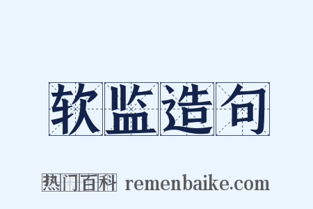 软监造句是什么意思的图片